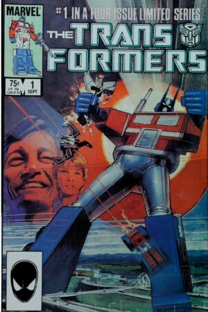 Couverture de TRANSFORMERS (1984) COMPLETE SET #1-4 - par Bill Sienkiewicz - lecubeacomics.com