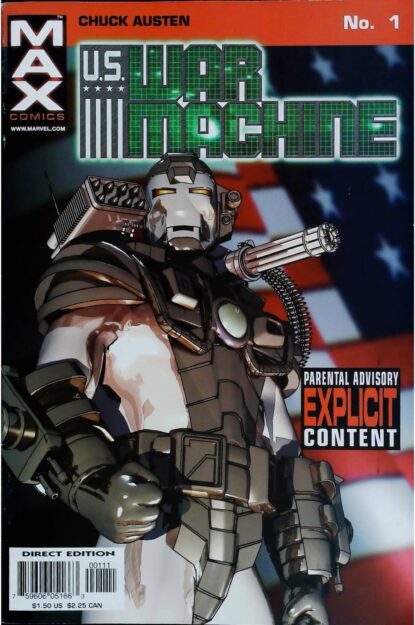 Couverture de US WAR MACHINE (2001) COMPLETE SET #1-12 - par Chuck Austen - lecubeacomics.com