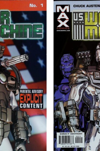 US WAR MACHINE (2001) COMPLETE SET #1-12 - Marvel - lecubeacomics.com Couverture de US WAR MACHINE (2001) COMPLETE SET #1-12 - par Chuck Austen - lecubeacomics.com