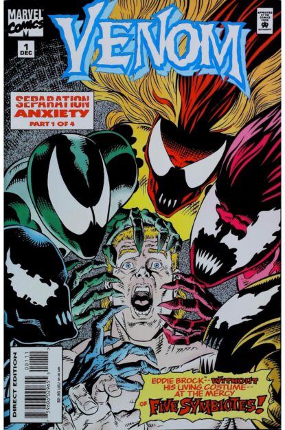 Couverture de VENOM : SEPARATION ANXIETY (1995) COMPLETE SET #1-4 - par Ron Randall - lecubeacomics.com