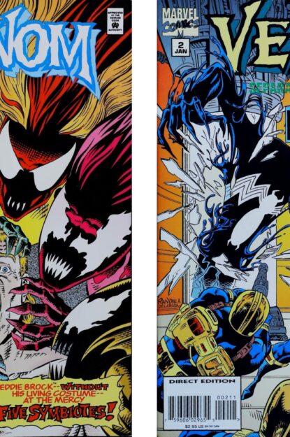 VENOM : SEPARATION ANXIETY (1995) COMPLETE SET #1-4 - Marvel - lecubeacomics.com Couverture de VENOM : SEPARATION ANXIETY (1995) COMPLETE SET #1-4 - par Ron Randall - lecubeacomics.com