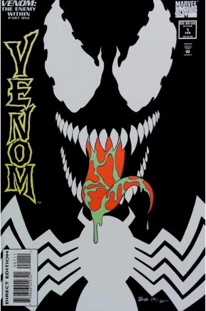 Couverture de VENOM : ENEMY WITHIN (1994) COMPLETE SET #1-3 - par Bob McLeod - lecubeacomics.com