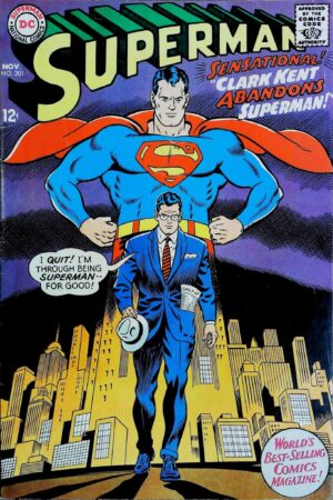 Couverture de SUPERMAN (1939) #201 - par Curt Swan - lecubeacomics.com