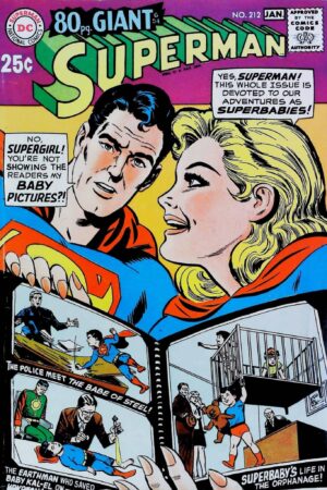 Couverture de SUPERMAN (1939) #212 - par Curt Swan - lecubeacomics.com
