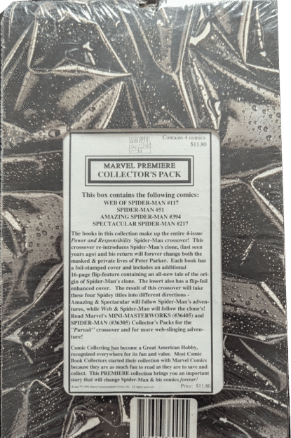 MARVEL PREMIERE COLLECTOR'S PACK - SPIDER-MAN - Marvel - lecubeacomics.com Couverture de MARVEL PREMIERE COLLECTOR'S PACK - SPIDER-MAN - par - lecubeacomics.com