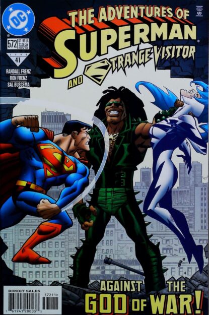 Couverture de ADVENTURES OF SUPERMAN #572 - par Ron Frenz - lecubeacomics.com