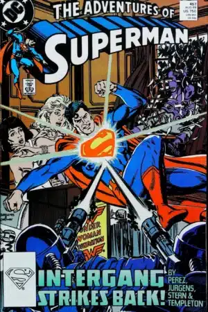 Couverture de ADVENTURES OF SUPERMAN #457 - par Dan Jurgens - lecubeacomics.com