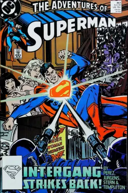 Couverture de ADVENTURES OF SUPERMAN #457 - par Dan Jurgens - lecubeacomics.com