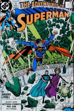 Couverture de ADVENTURES OF SUPERMAN #461 - par Dan Jurgens - lecubeacomics.com