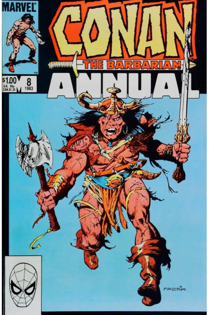 Conan The Barbarian Annual #8, vue de l'exemplaire