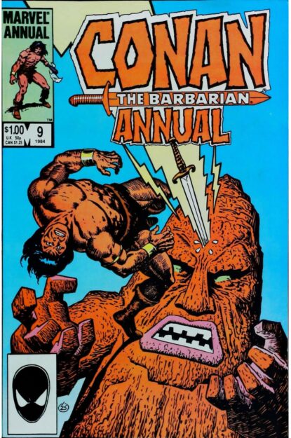 Couverture de CONAN THE BARBARIAN (1970) ANNUAL #9 - par Ernie Chan - lecubeacomics.com