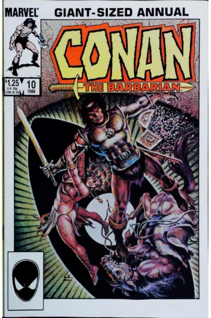 Couverture de CONAN THE BARBARIAN (1970) ANNUAL #10 - par Ernie Chan - lecubeacomics.com