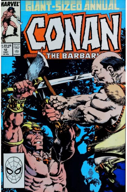Couverture de CONAN THE BARBARIAN (1970) ANNUAL #12 - par Vince Giarrano - lecubeacomics.com