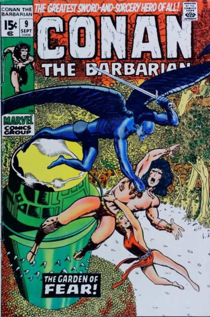 Couverture de CONAN THE BARBARIAN (1970) #9 - par Barry Windsor-Smith - lecubeacomics.com
