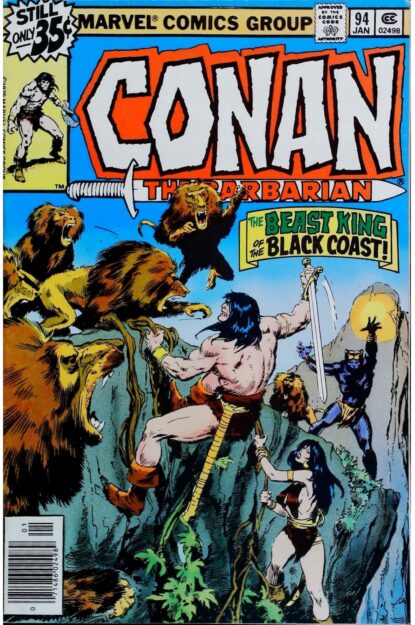 Couverture de CONAN THE BARBARIAN (1970) #94 - par John Buscema - lecubeacomics.com