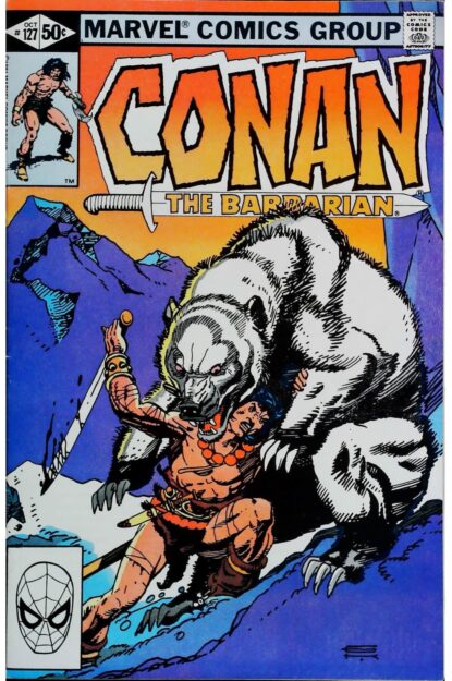 Couverture de CONAN THE BARBARIAN (1970) #127 - par Gil Kane - lecubeacomics.com