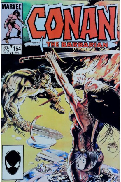 Couverture de CONAN THE BARBARIAN (1970) #164 - par Armando Gil - lecubeacomics.com