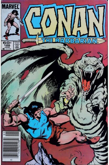 Couverture de CONAN THE BARBARIAN (1970) #166 - par John Buscema - lecubeacomics.com