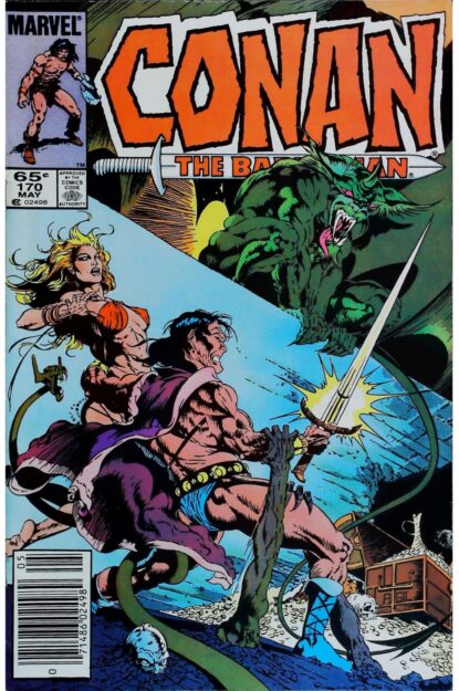 Couverture de CONAN THE BARBARIAN (1970) #170 - par Armando Gil - lecubeacomics.com