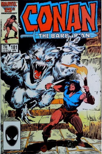 Couverture de CONAN THE BARBARIAN (1970) #181 - par Ernie Chan - lecubeacomics.com