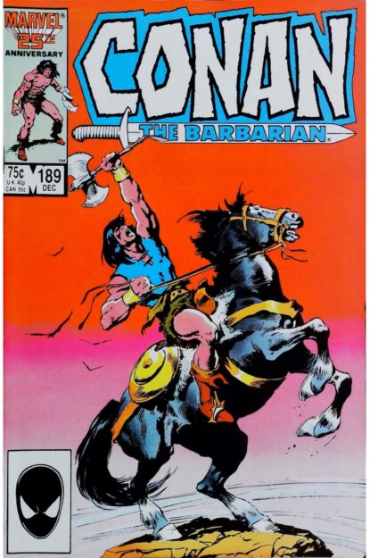 Couverture de CONAN THE BARBARIAN (1970) #189 - par Ernie Chan - lecubeacomics.com