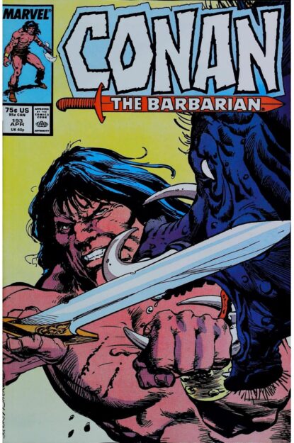 Couverture de CONAN THE BARBARIAN (1970) #193 - par Val Semeiks - lecubeacomics.com