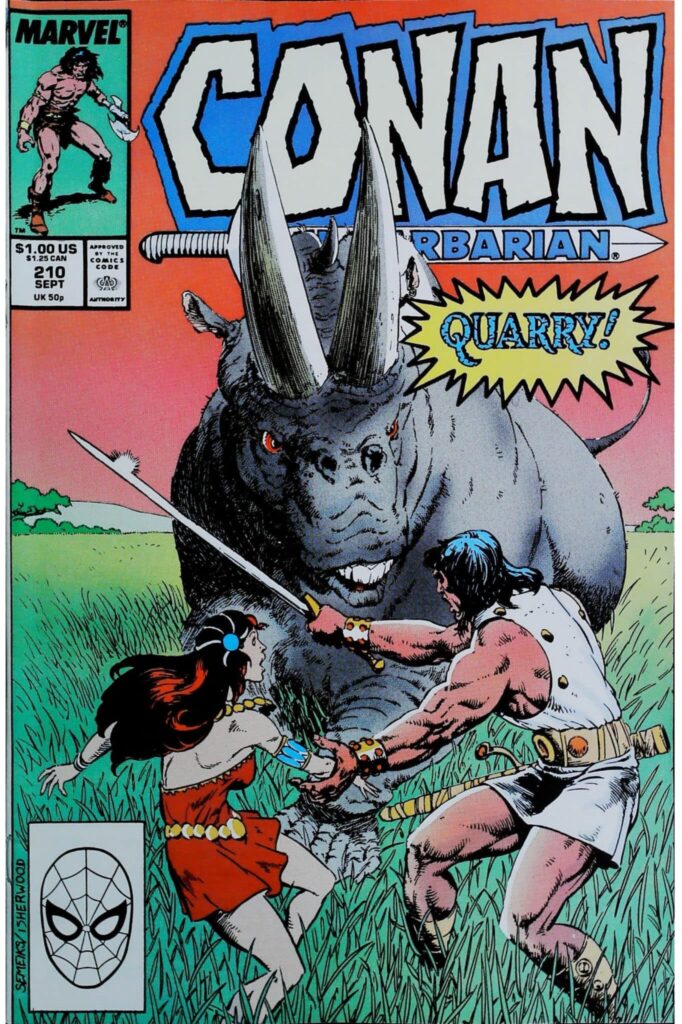 Conan The Barbarian #210, vue de l'exemplaire