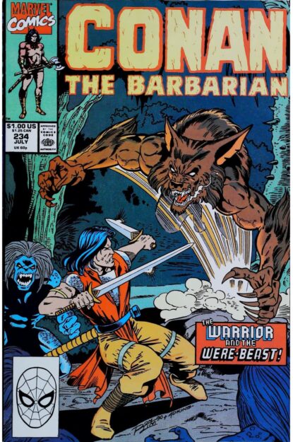 Couverture de CONAN THE BARBARIAN (1970) #234 - par Ron Lim - lecubeacomics.com