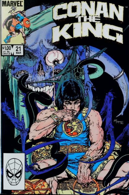 Couverture de CONAN THE KING (1984) #21 - par Mike Kaluta - lecubeacomics.com