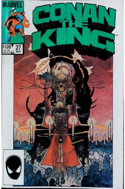 Couverture de CONAN THE KING (1984) #27 - par Mike Kaluta - lecubeacomics.com