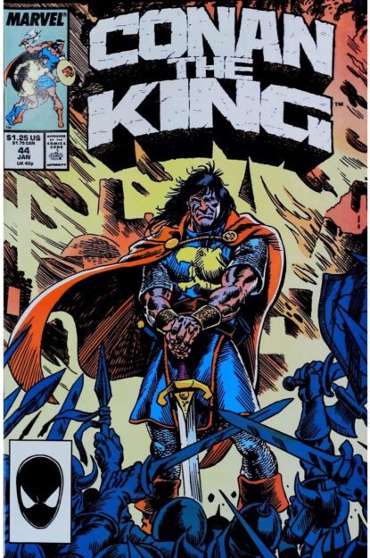 Couverture de CONAN THE KING (1984) #44 - par Mike Docherty - lecubeacomics.com