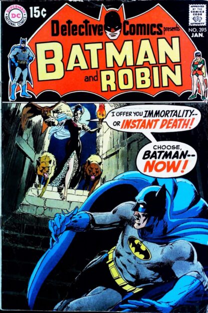 Couverture de DETECTIVE COMICS (1937) #395 - par Neal Adams - lecubeacomics.com