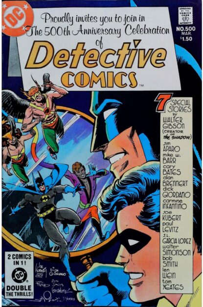 Couverture de DETECTIVE COMICS (1937) #500 - par Jim Aparo - lecubeacomics.com
