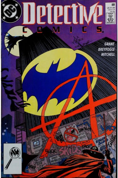 Couverture de DETECTIVE COMICS (1937) #608 - par Norm Breyfogle - lecubeacomics.com