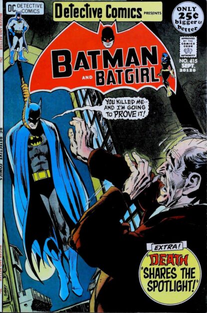 Couverture de DETECTIVE COMICS (1937) #415 - par Neal Adams - lecubeacomics.com