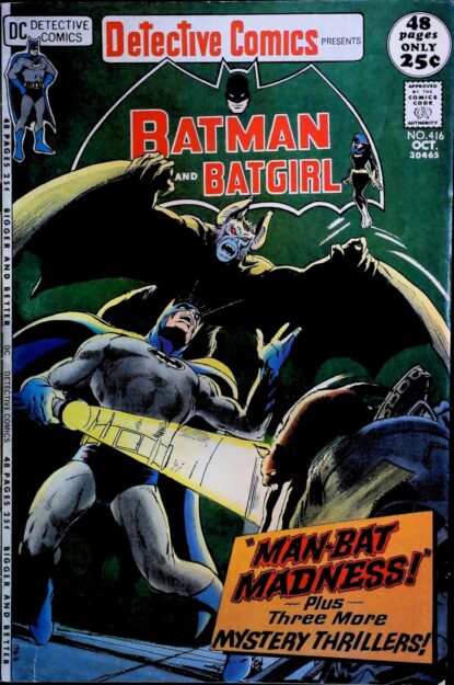 Couverture de DETECTIVE COMICS (1937) #416 - par Neal Adams - lecubeacomics.com