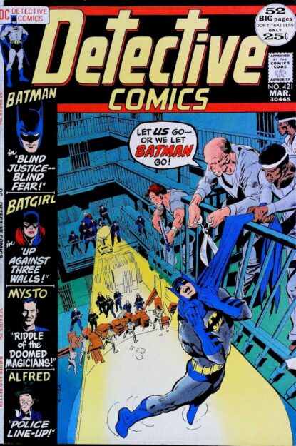 Couverture de DETECTIVE COMICS (1937) #421 - par Neal Adams - lecubeacomics.com
