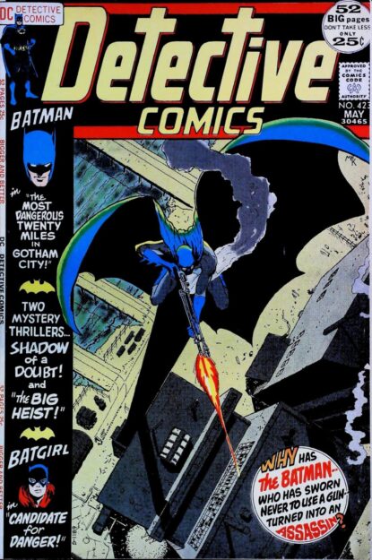 Couverture de DETECTIVE COMICS (1937) #423 - par Mike Kaluta - lecubeacomics.com