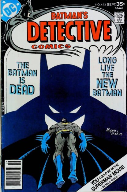 Couverture de DETECTIVE COMICS (1937) #472 - par Marshall Rogers - lecubeacomics.com