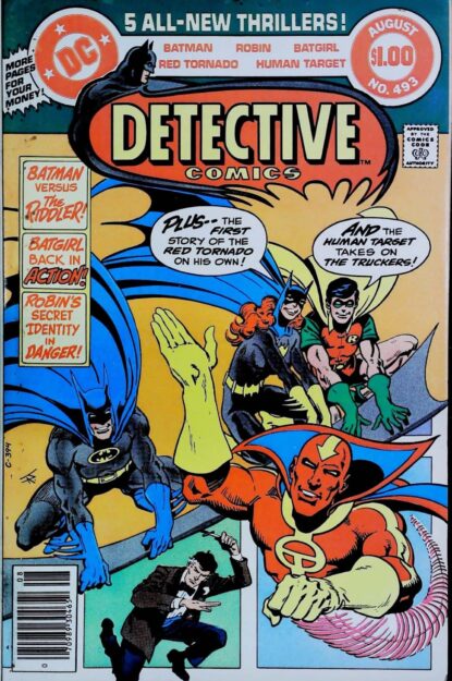 Couverture de DETECTIVE COMICS (1937) #493 - par Jim Aparo - lecubeacomics.com