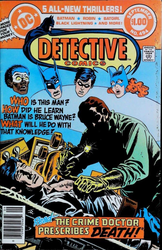 Detective Comics #494, vue de l'exemplaire