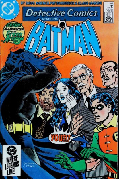 Couverture de DETECTIVE COMICS (1937) #547 - par Pat Broderick - lecubeacomics.com