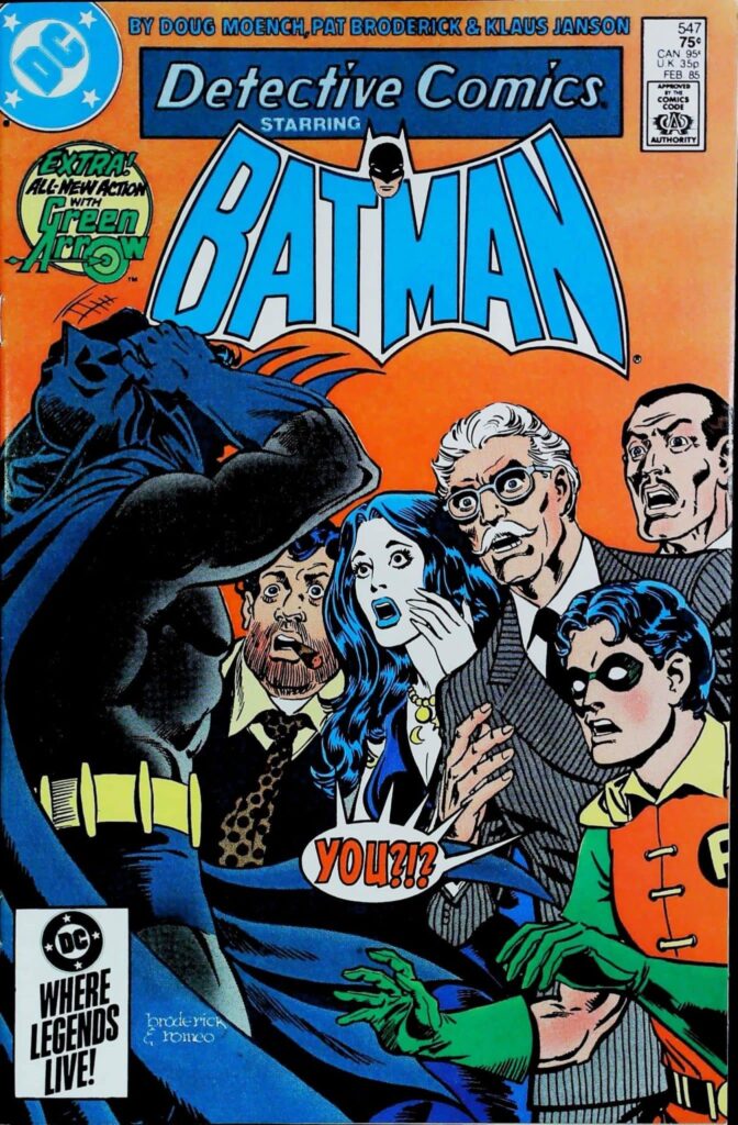 Detective Comics #547, exemplaire VF- 7.5, recto
