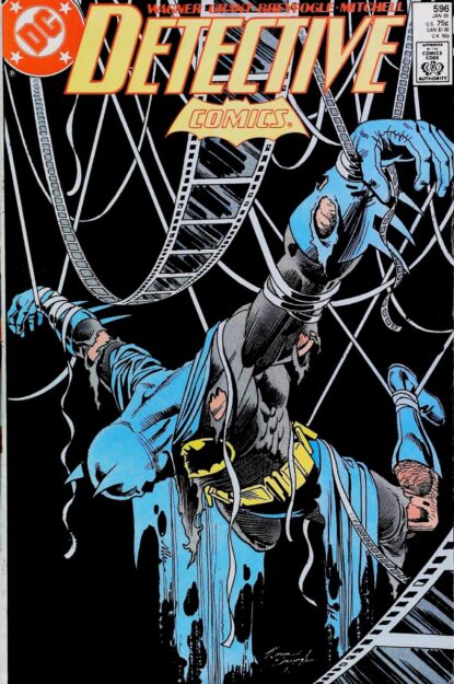 Couverture de DETECTIVE COMICS (1937) #596 - par Norm Breyfogle - lecubeacomics.com