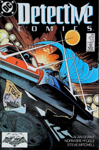 Couverture de DETECTIVE COMICS (1937) #601 - par Norm Breyfogle - lecubeacomics.com