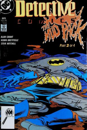 Couverture de DETECTIVE COMICS (1937) #605 - par Norm Breyfogle - lecubeacomics.com