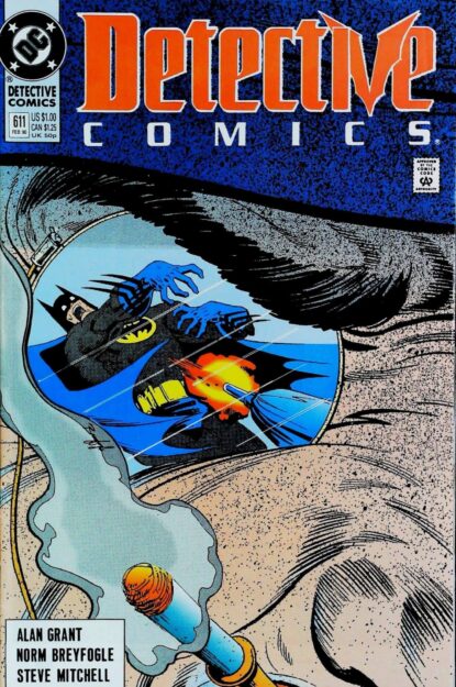 Couverture de DETECTIVE COMICS (1937) #611 - par Norm Breyfogle - lecubeacomics.com