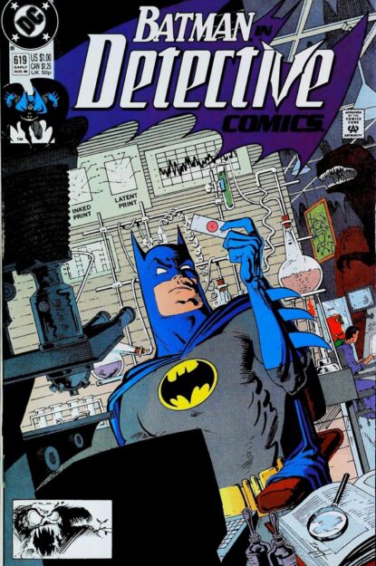 Couverture de DETECTIVE COMICS (1937) #619 - par Norm Breyfogle - lecubeacomics.com