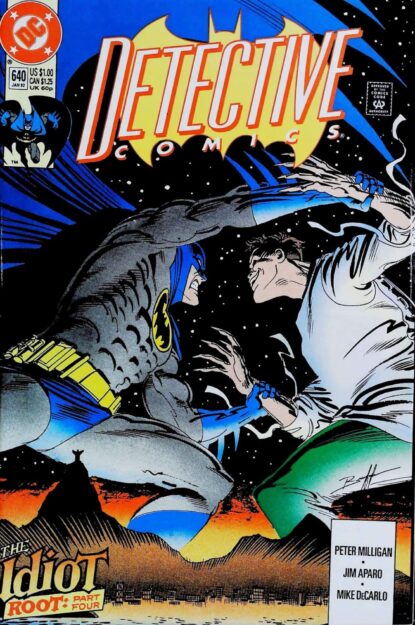 Couverture de DETECTIVE COMICS (1937) #640 - par Norm Breyfogle - lecubeacomics.com