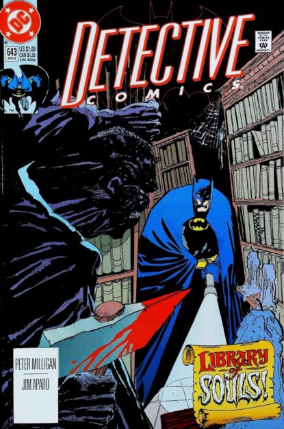 Couverture de DETECTIVE COMICS (1937) #643 - par Denys Cowan - lecubeacomics.com